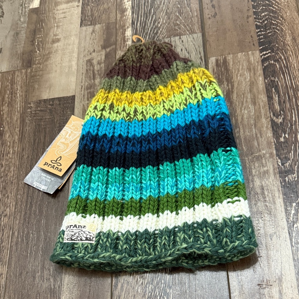 Prana Multicolor Striped‎ Beanie